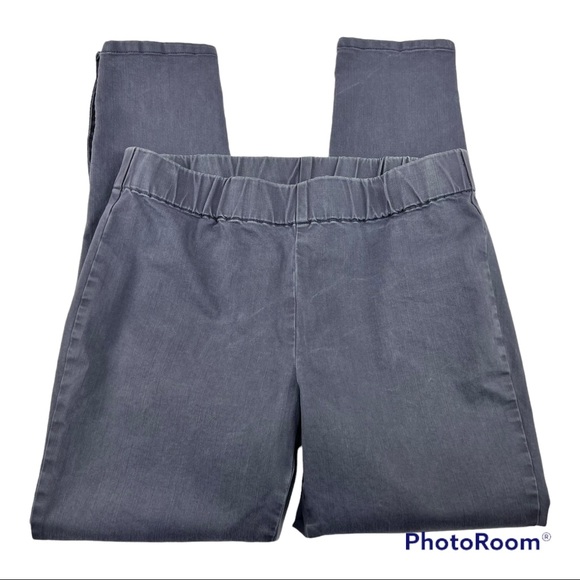 SOFT SURROUNDINGS Metro Leggings Jeggings Snaps M 12 Blue Gray - Picture 6 of 11